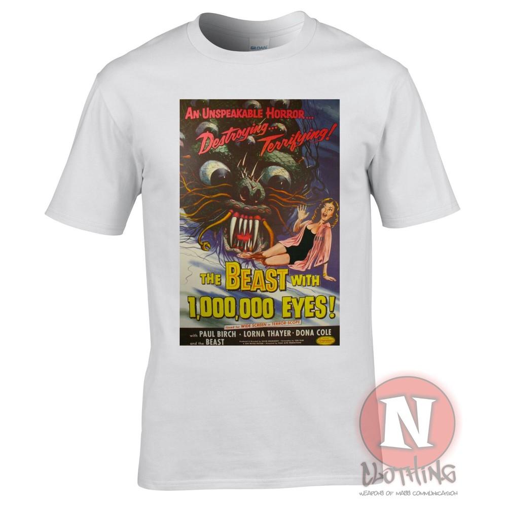The Beast with 1000000 Eyes T-shirt Classic Science Fiction Movie Poster 1955