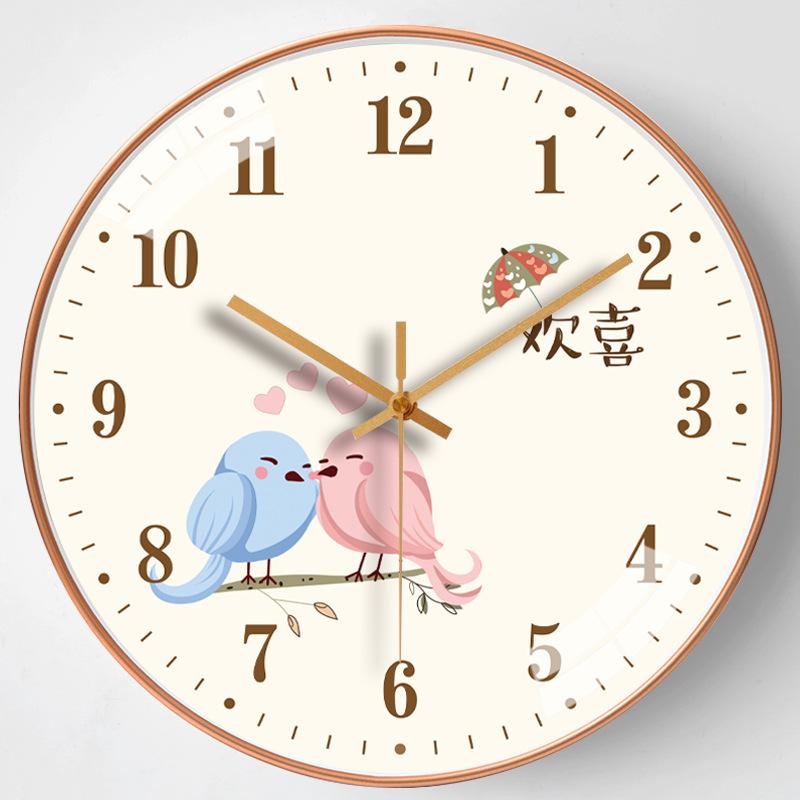 12-inch 30cm Everything Ruyi Home Living Room Mute Wall Clock Simple Creative Bedroom Clock