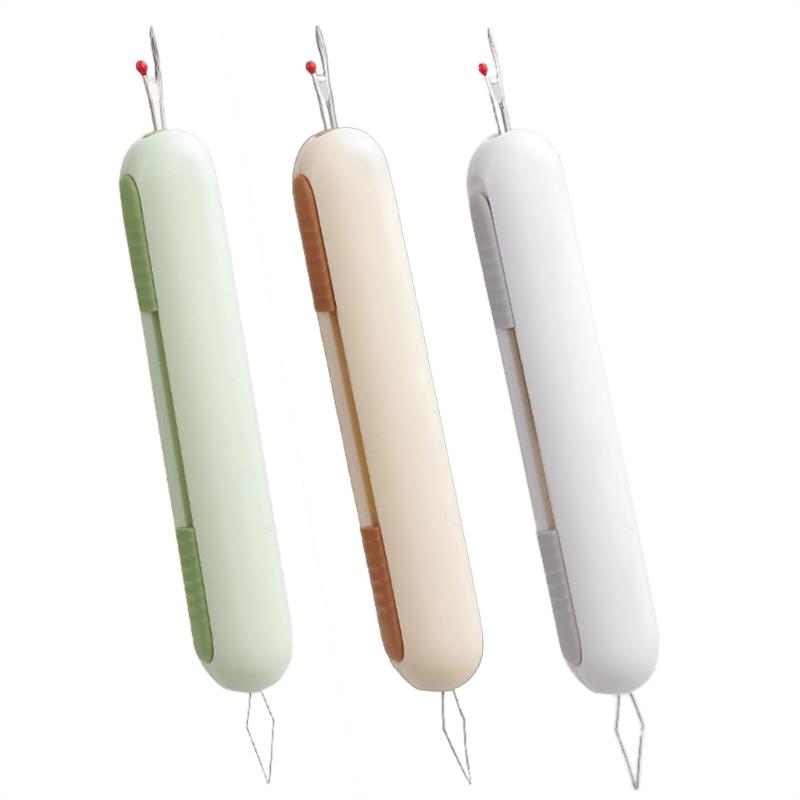 Multifunctional Retractable Seam Rippers Threader, Two-in-1 Seam Rippers and Threader, Pocket Seam Rippers Threader