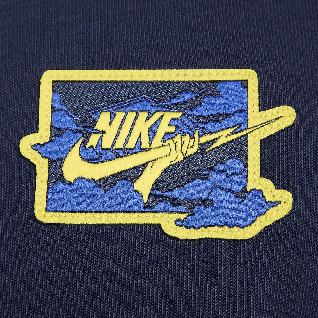 Nike Fitted Smooth Breathable Long Sleeve Sweatshirt Men Tops Midnight-Navy Lightning FZ0765-410
