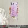Color butterfly for iphone17promax iPhone case 15 Four corners lanyard 16 bracket 14 Crossbody 13