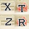 Cloth Letter A-Z Embroidered Motif Applique Iron On Patch Sew Clothing DIY Sticker