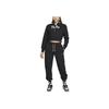 Nike Sportswear Letter Print Half-Zip Cropped Sweatshirt Women Tops Black FQ7980-010
