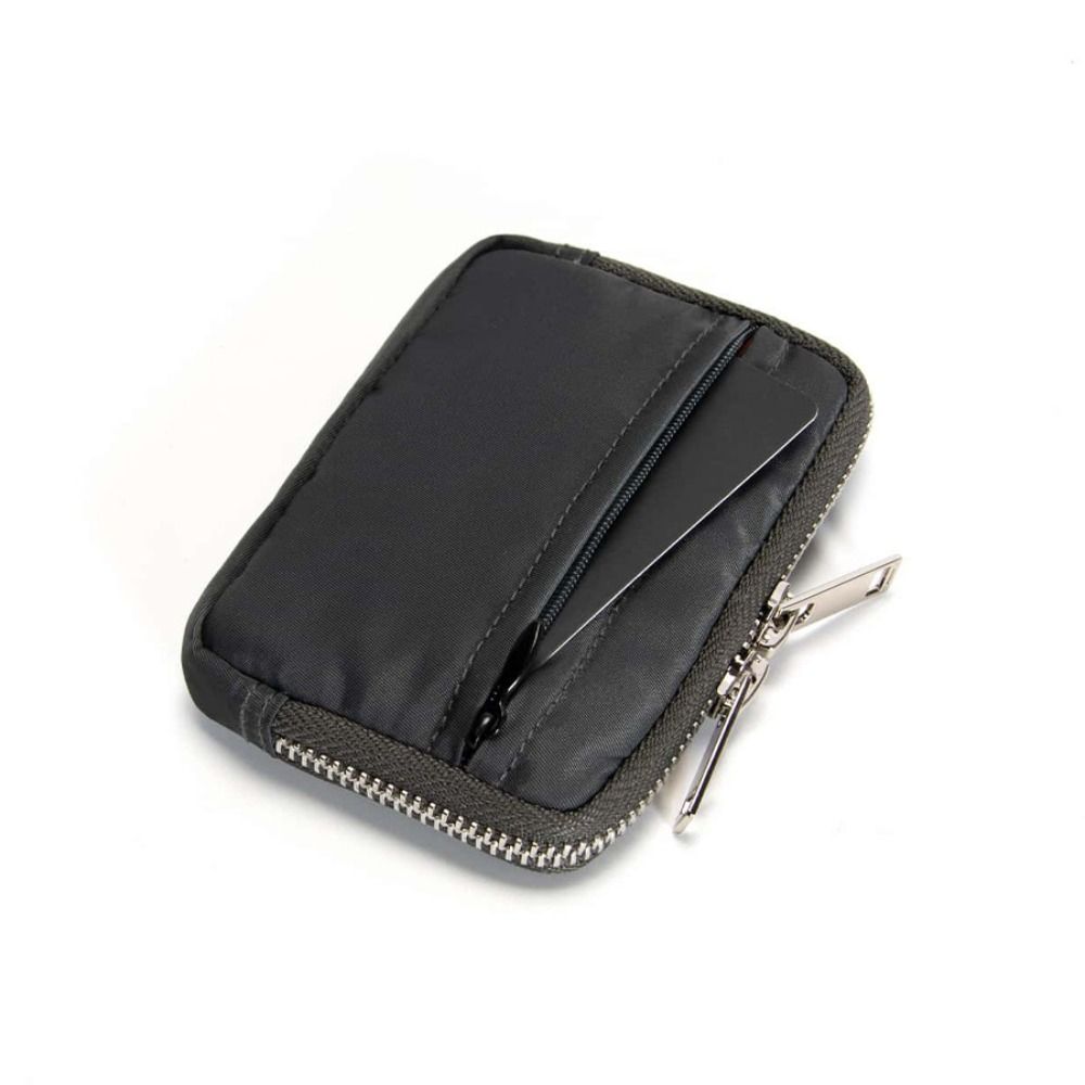 RFID Anti-theft Men Wallet Portable Mini Earbuds Storage Bag Nylon Coin Purse  Earphone Bag