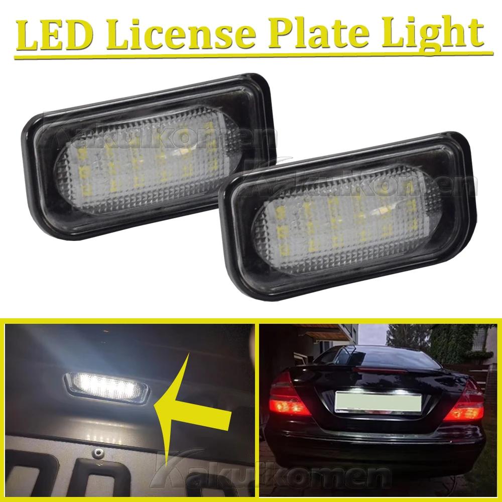 Car Canbus LED License Number Plate Light Assembly Replacement For Mercedes Benz C-class W203 R230 W209 C209 A209 SL