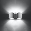 Orbis 2 white wall lamp