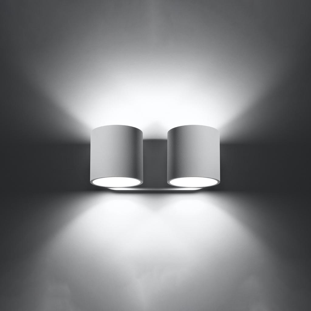 Orbis 2 white wall lamp