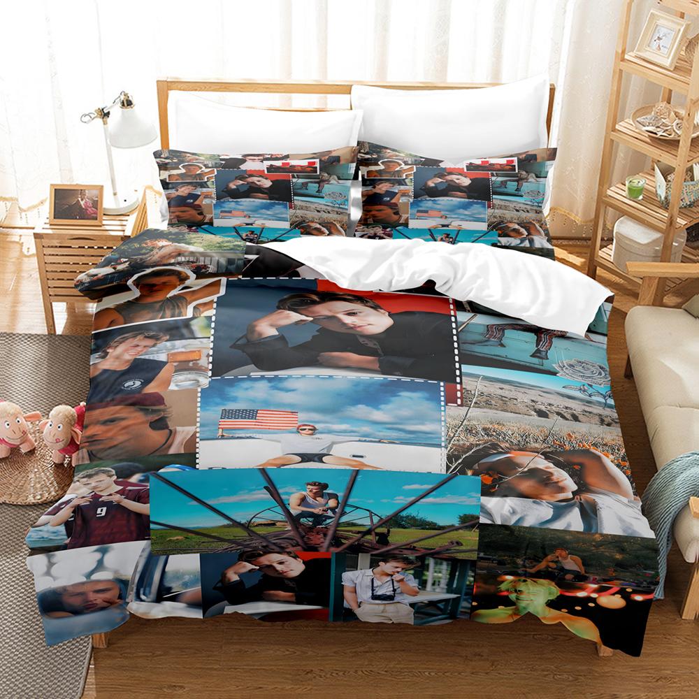 JJ-Maybank Bettwäschesets Bettbezug-Set Fotocollage Weich Hautfreundlich King-Size Heimdeko Promi-Merchandise Bettwäsche