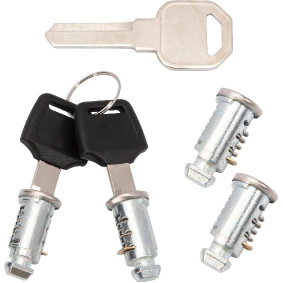 4 комплекта замковых цилиндров для Thule, Замена замкового цилиндра Thule, Цилиндр замка для замка багажника на велосипед, Замок для багажника на крышу, Замки для багажника на крышу, Поперечные дуги, Стойки,