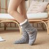 Winter Floor Socks Anti-Slip Fleece Lined House Socks Warm Slipper Socks with Grippers