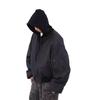 2026 Spring/Autumn Men's Trendy Loose Hooded Jacket - Fake Two-Piece, High Street Style