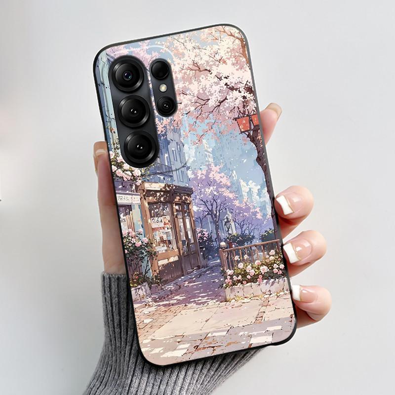 Anti-scratch Phone Case For Doogee Note 56X/56X Pro Casing Soft Silicone Beautiful Brightly Colored Sunflowe Pattern Black Cover