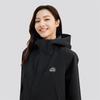 Skechers Outdoor Series Hooded Solid Color Zip-Up Long Sleeve Breathable Jacket Women Jackets Carbon-Black L424W166-0018