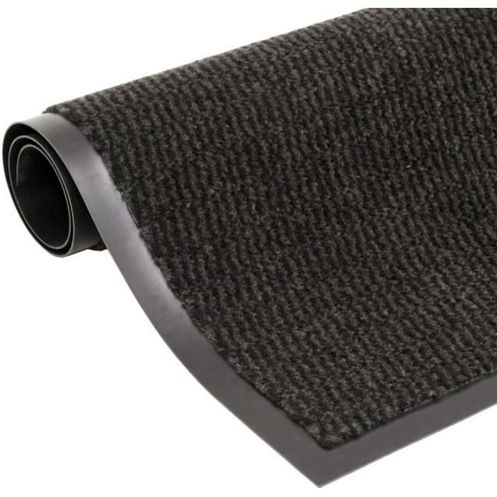 VidaXL Paillasson rectangulaire 40 x 60 cm Noir