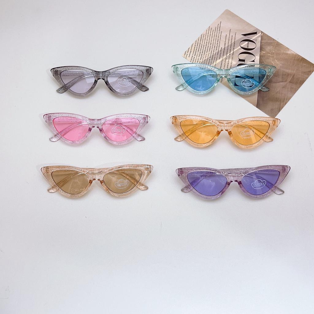 2025 child Resort Cat Eye Personality New Children's Sunshade UV400 Protection Sunglasses
