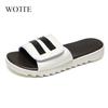 Summer Men Slippers Flat Shoes Indoor PVC Flip Flops Non-slip Bathroom Slides Beach Sandals Home Slippers Zapatillas De Hombre