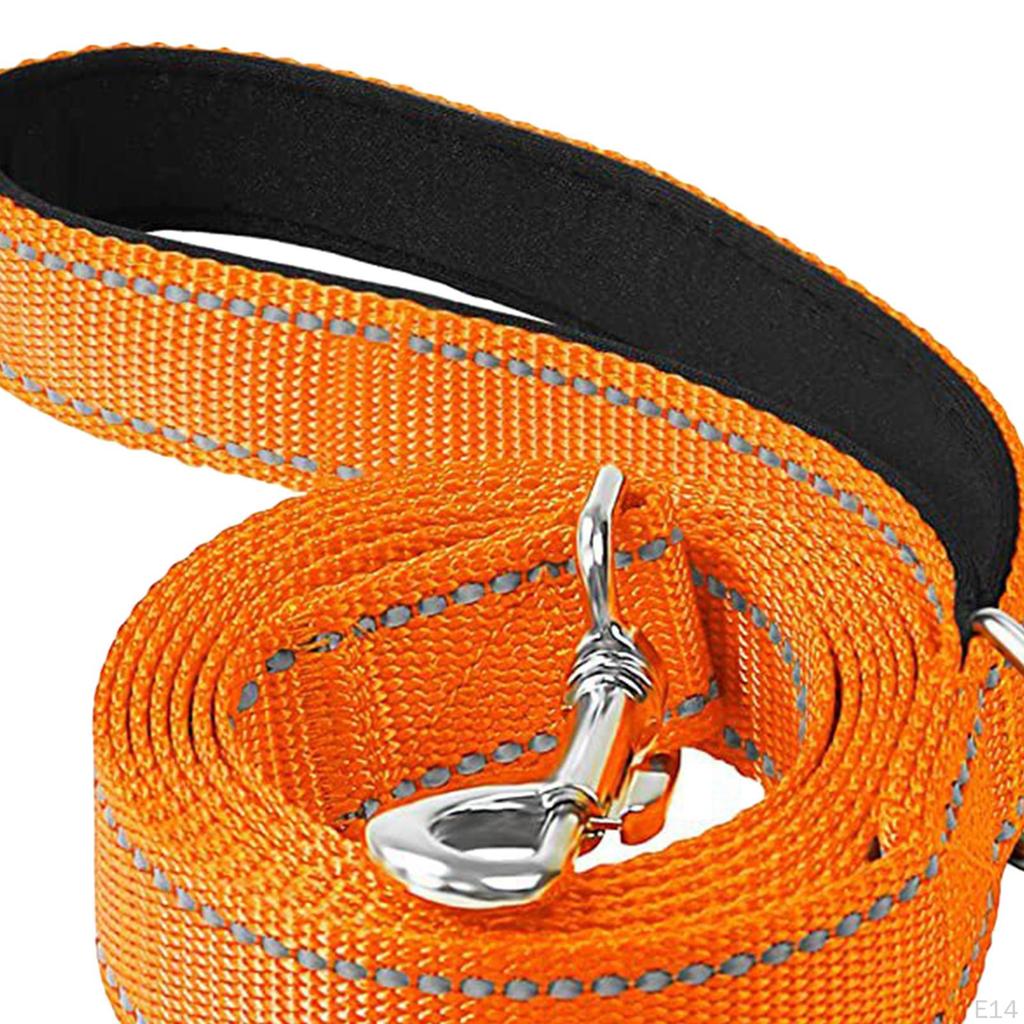Dog Leash 6 Foot Reflective Nylon Braided Heavy Duty Training for Large and Medium Dogs