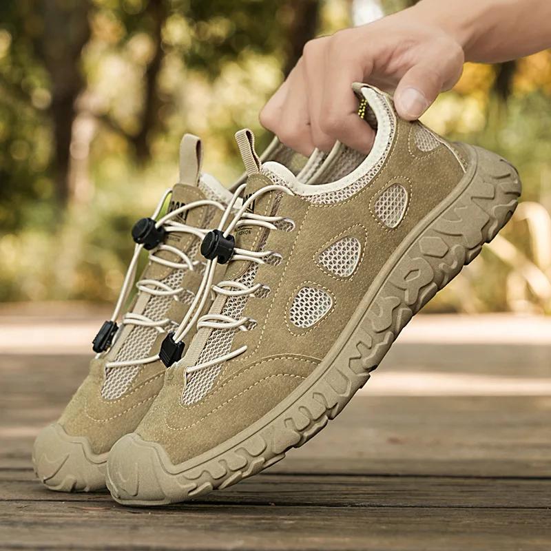 Scarpe Sportive Casual da Uomo Nuova Moda Suola Spessa Leggere Traspiranti Scarpe da Uomo Taglie Grandi Scarponcini da Trekking Uomo