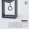 Soem Clock CGY Table Clock Analog Small In No Second Hand Silent Gift [Desk Clock] [Made Japan] (Charcoal)