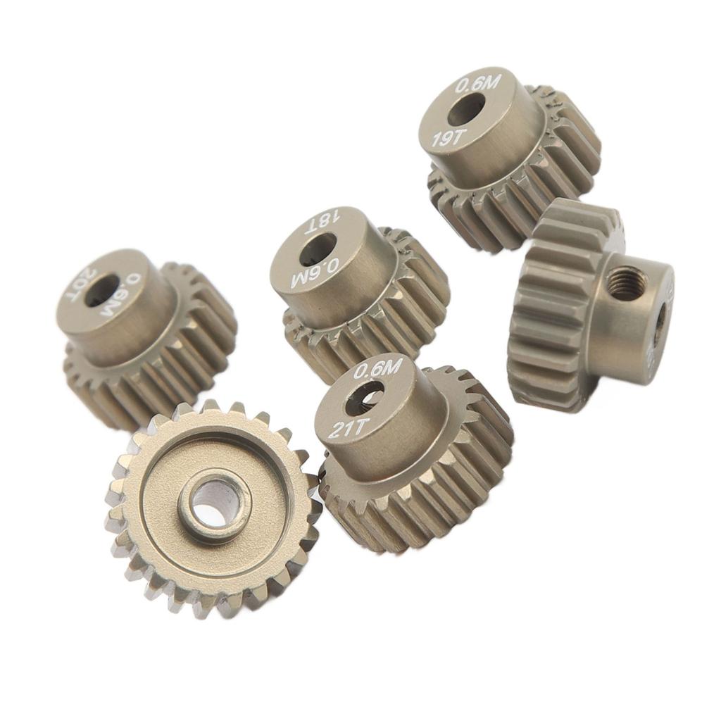 RC Motor Pinion Gear 3.175mm 18T 19T 20T 21T 22T 23T Metal Pinion Motor Gear Set for 1/8 1/10 RC Climbing Car General