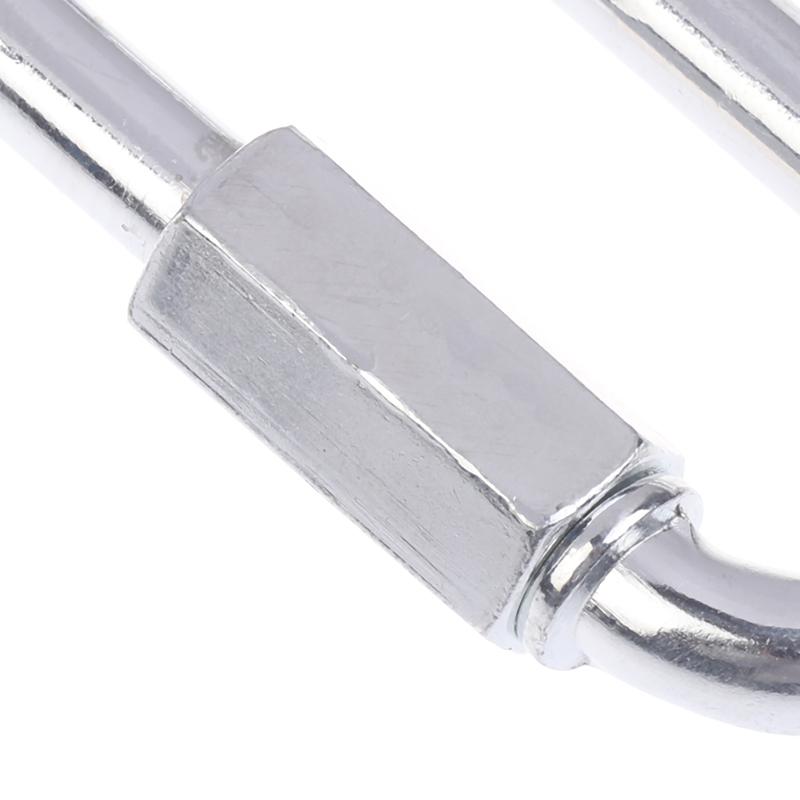 5 Stück M3.5/4/6/8/10 Verbindehaken Edelstahl Verbindungsring Schnelles Kettenglied Schiene Bergsteigen Karabinerschlösser