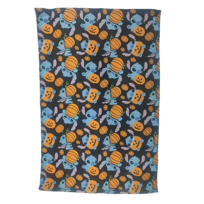 1Pc 39x64cm Halloween Series Pumpkin Skull Printed Cotton Cleaning Cloth Kitchen Hand Tea Towel Party Gift