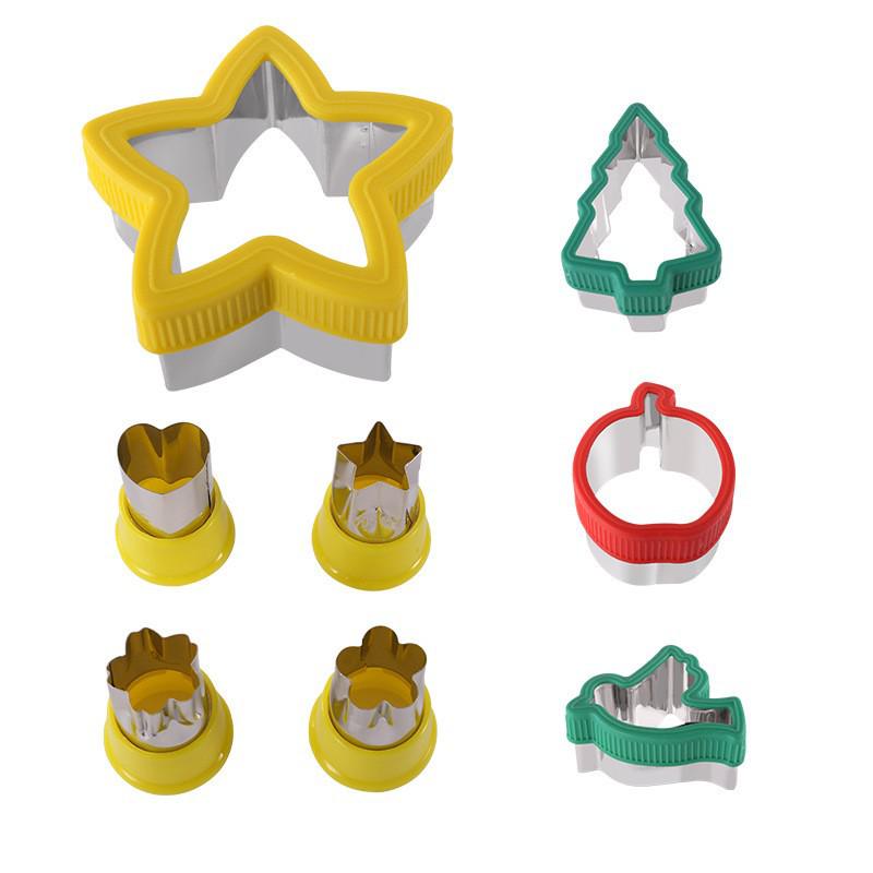 

Stainless Steel Sandwich & Fruit Mold with Hand Guard - Cookie Cutter & Vegetable/Fruit Cutter