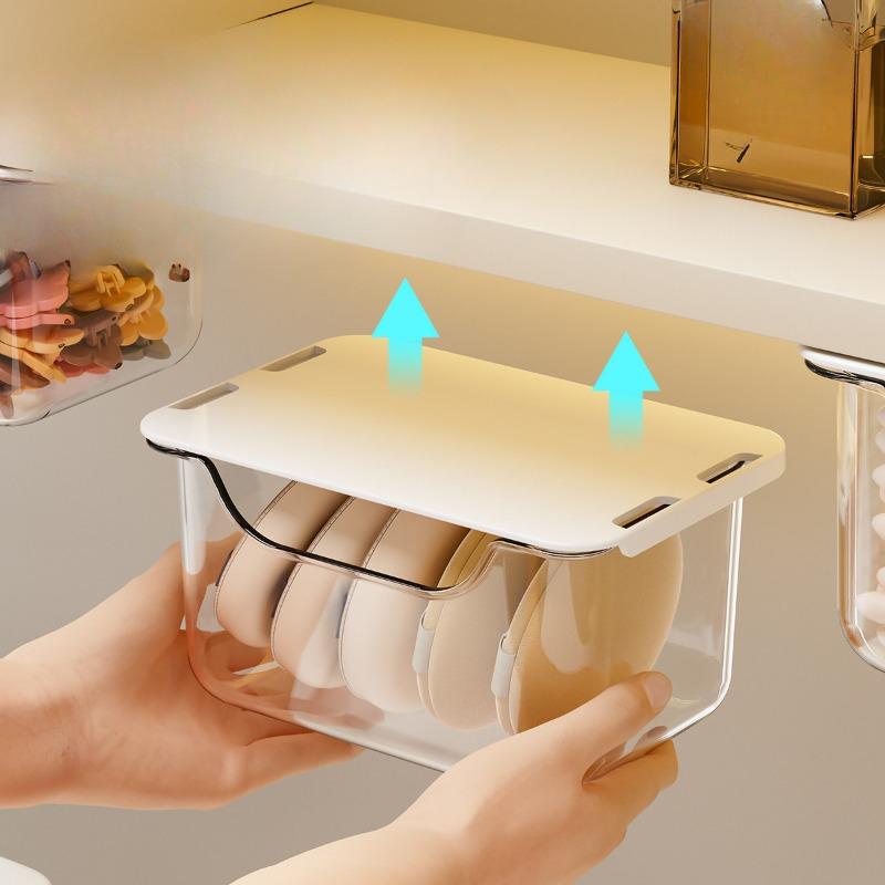 Mirror Cabinet Storage Box Layered Bathroom CabinetInner Partition DrawerWashbasin Cosmetic Shelf