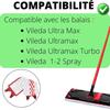 Vileda Ultramax / Ultramax Turbo / Ultra Max / 1-2 Spray Mop Cloth [Pack of 4] Reusable Washable Mop