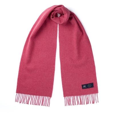ABRAHAM MOON Merino Wool Muffler 25cm - Pink