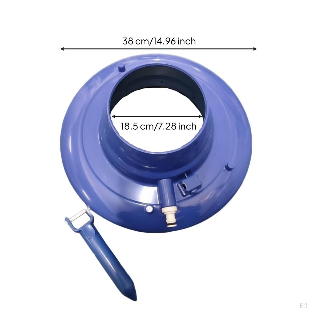 Pool Vacuum Head with Pole Handle Protection Brush Strips Soft