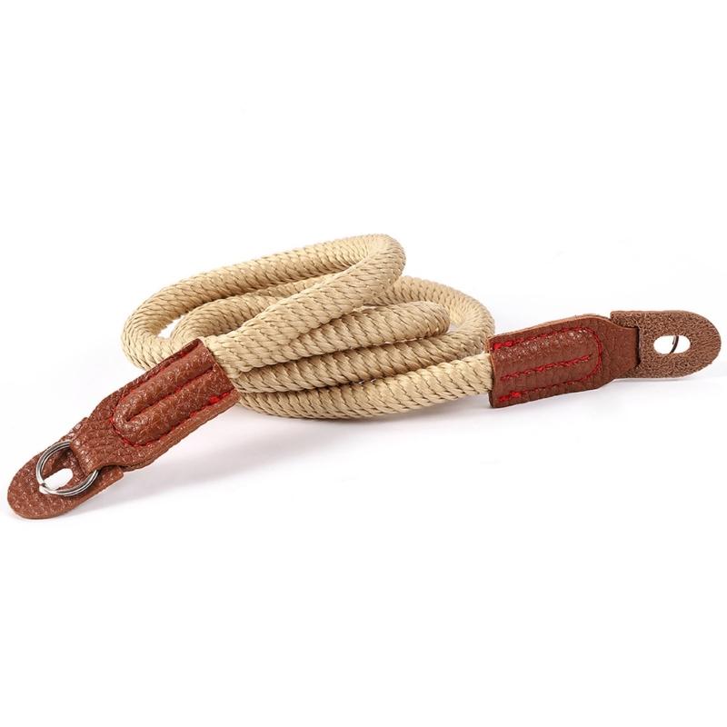 Quick Release Round Rope Camera Strap Adjustable Neck Shoulder Wrist Lanyard for DSLR Cameras with Safety Buckle