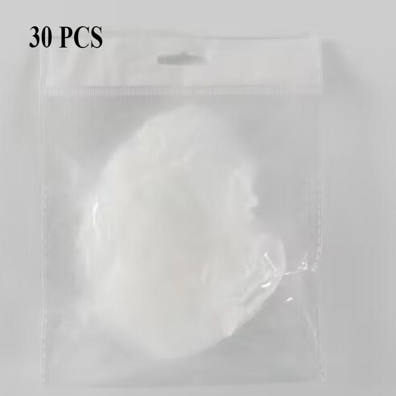 

30/100/200 шт. Одноразовые сетчатые мешки-фильтры для раковины, кухонный фильтр для раковины, сливное отверстие, мешок для мусора против засорения, очищающие сетки-фильтры 30PCS белый