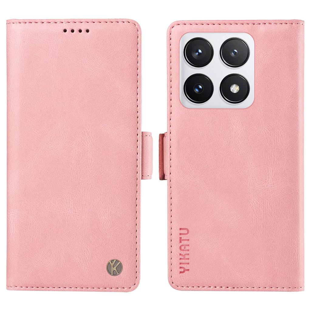 YIKATU YK-005 For Xiaomi 14T Pro Case PU Leather Wallet Phone Cover Skin Touch Feeling