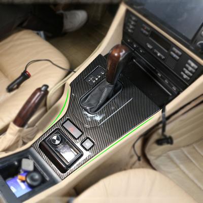 Carbon Style Car Center Control Panel řadicí páky Krycí nálepka pro BMW řady 5 E39 1998 1999 2000