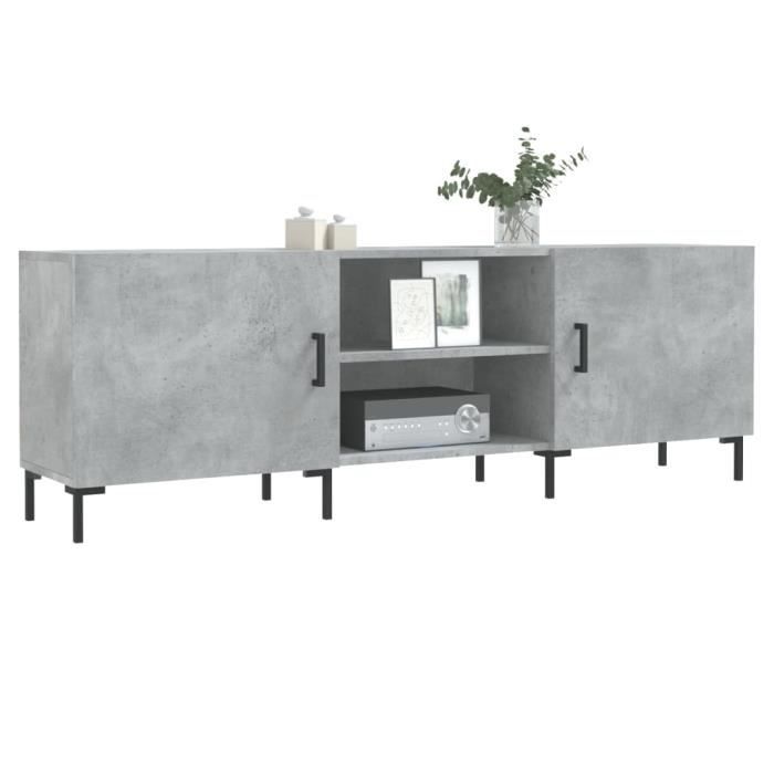 VidaXL TV Stand Concrete Grey 150x30x50 Cm Engineered Wood 829104