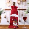 Christmas Wine Bottle Cover Merry Christmas Decor Holiday Elk Santa Claus Champagne Bottle Bag Holiday Party Home Gift
