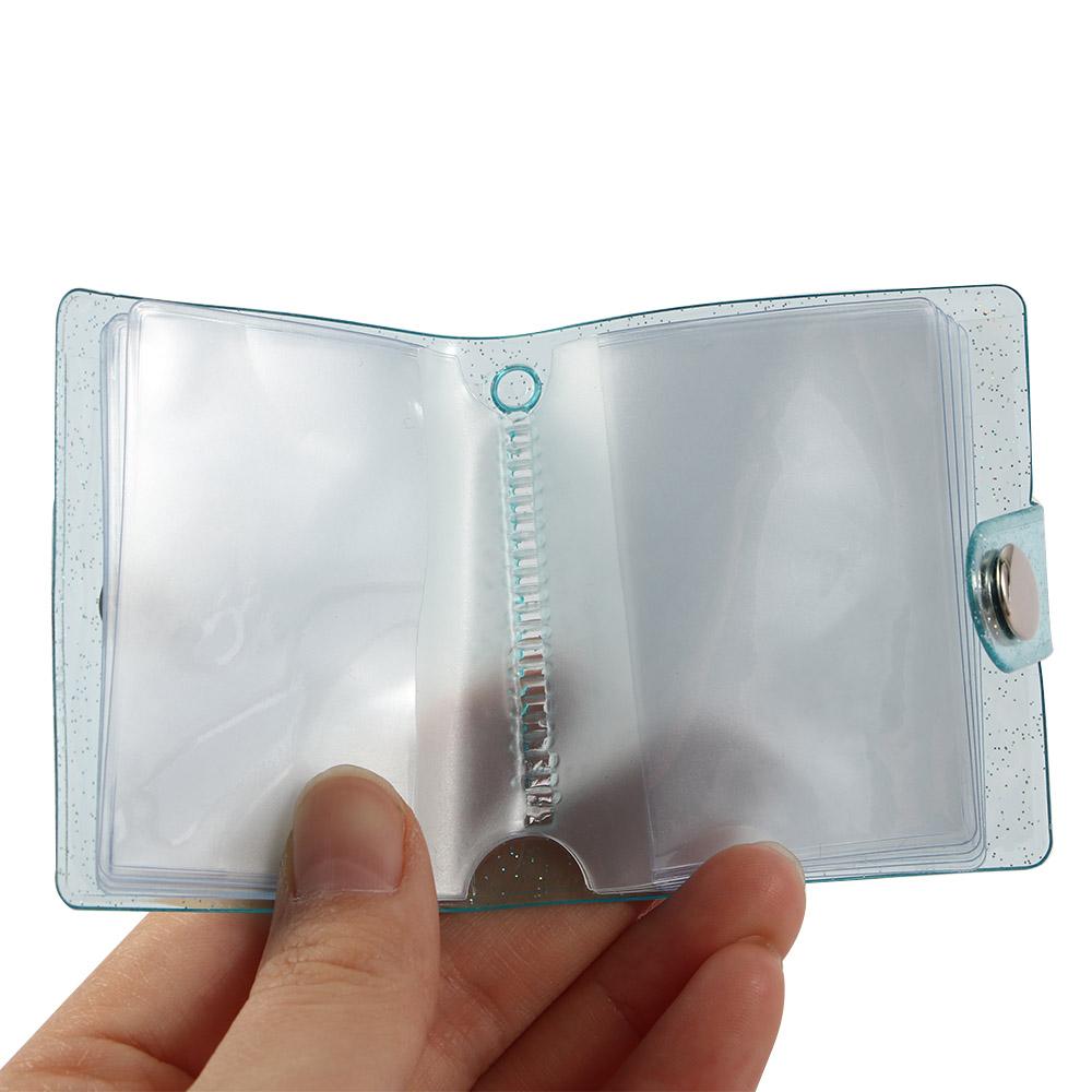 Inch Card Stock 16 Pockets Binders Albums Photo Card Holder Photos Holder Keychain Mini Photo Album