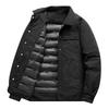 Jacke Lässig Revers Modisch Slim Fit Winter Herrenjacke
