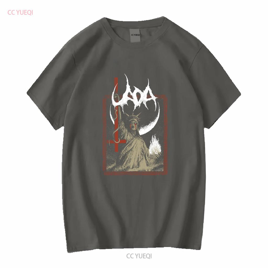 Neues 3269 Uada American Group T-Shirt Größe S 4XL lang- oder kurzärmelig Vintage Gewaschen Stretchig Stilvoll Lässig Streetwear