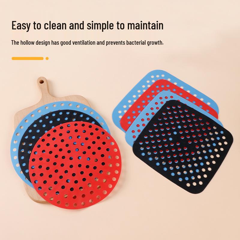 Silicone Air Fryer Baking Pan - Heat Resistant & Reusable