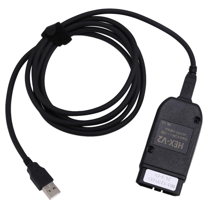 ABHX- HEX-V2 VCDS 24.5 ATMEGA162 5054 USB 2.0 Schnittstelle Für VW Skoda Seat 1996-2017 Englische Version