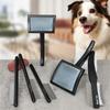 Wood-Grip Rust-Resistant Stainless Steel Angled-Tine Pet Grooming Comb Skin-Gentle Minimizes Pet Shedding & Fur Matting