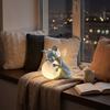 Holding Ball Resin Figurine Lamp, Battery Operated LED Decorative Light for Home Shelf Bedroom Desk