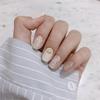 24 Stück Mandel Französische Press-On Nägel Abnehmbar Vollabdeckung Ballerina Falsche Nagelspitzen Für Damen Mädchen