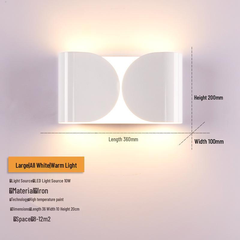 Nordic LED Wall Lamp: Designer Stainless Steel Indoor Light for Bedroom, Living Room, or Stairway