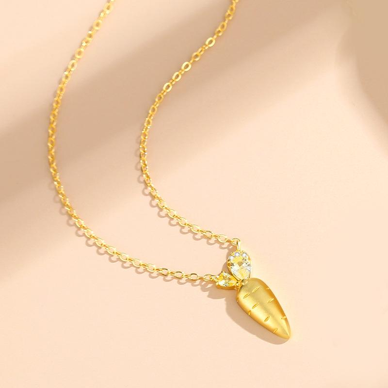 

Танциз Стерлингового Серебра 925 Классическое Женское Ожерелье Кулон Циркон Модный Подарок золотой