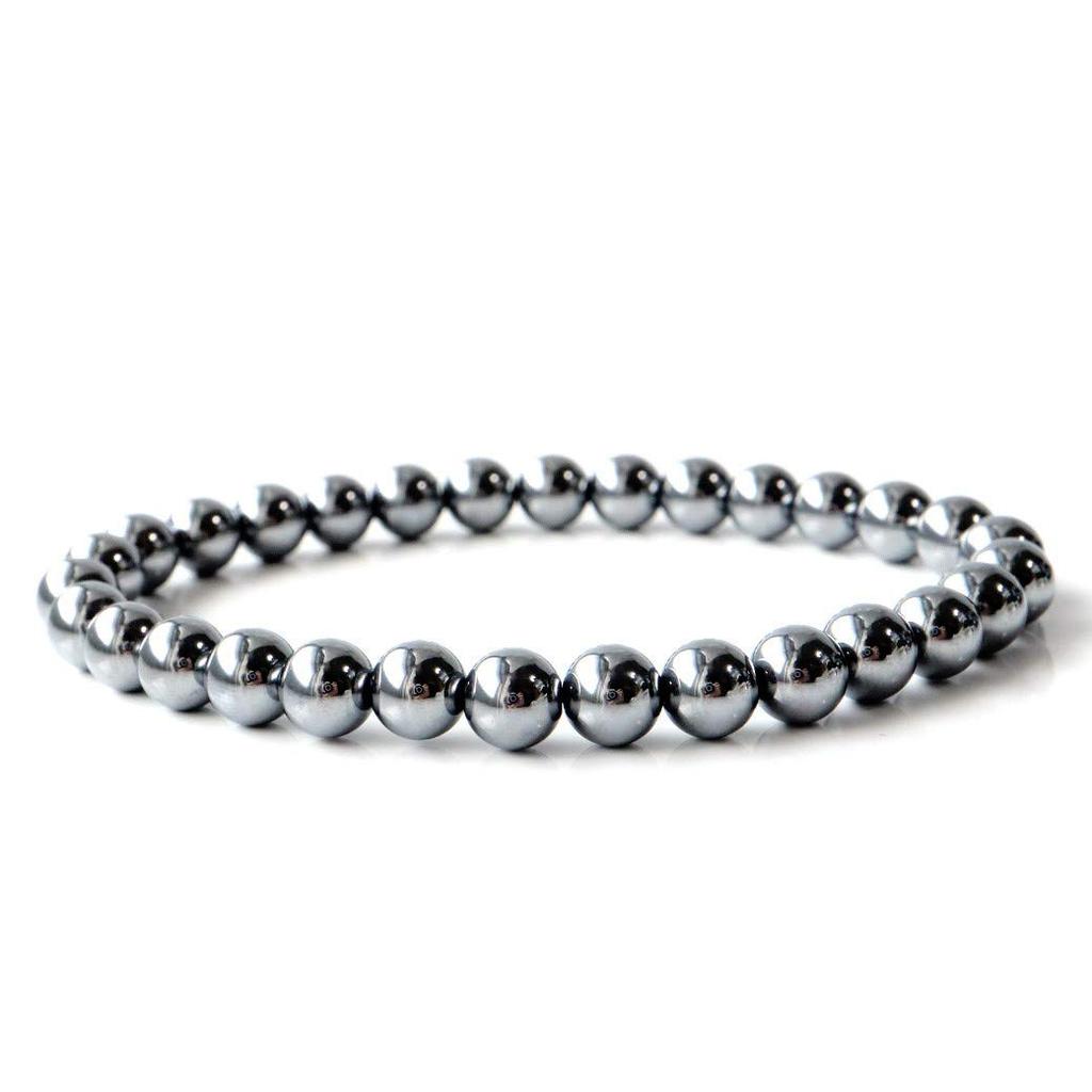 [GOLD STONE] Terahertz Ore Bracelet, 6mm, High Purity, Power Stone, Includes Exclusive Box, Inner Diameter: Approx. 15cm