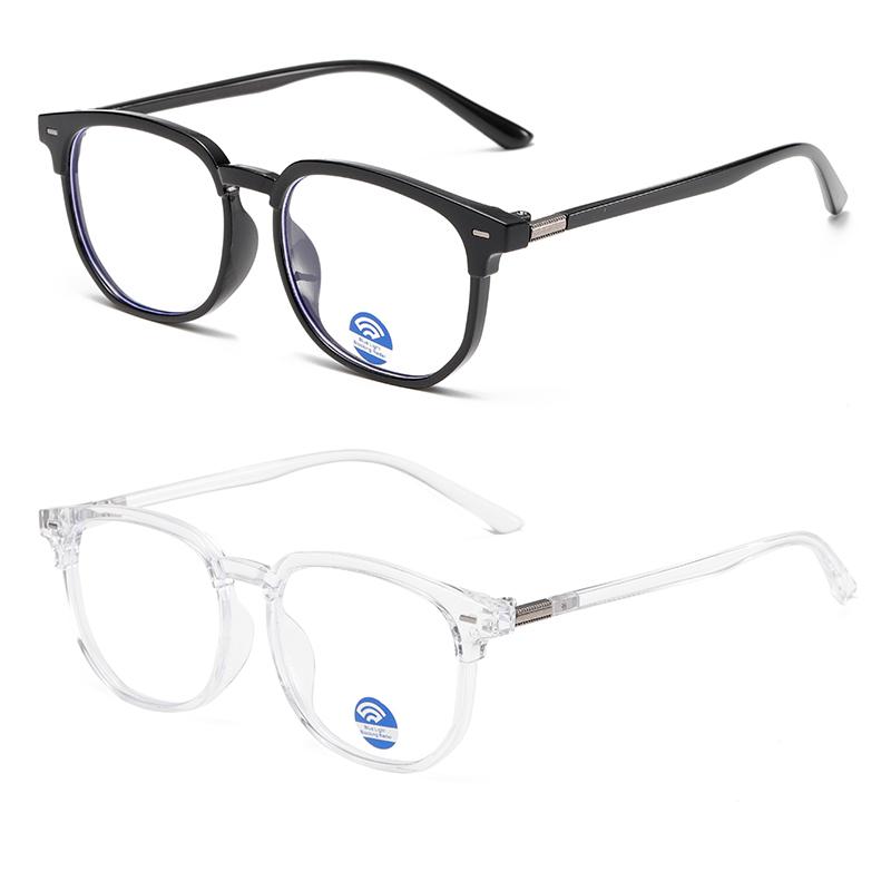 1/2PCS Anti-blue Light Glasses for Women Retro Flat Light Frame Regular Eyeglass Frame Blue Light Blocking