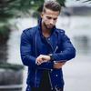 Nuovo Cappotto in Pelle PU da Uomo Autunno e Inverno Taglia Grande Collo Stretto Moda Slim Zip Giacca in Pelle